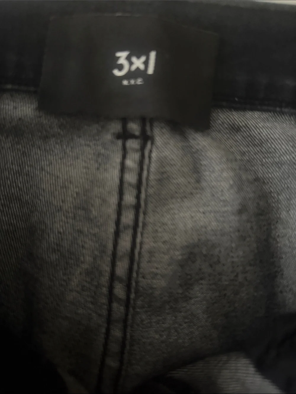 3x1 High-Rise Black Button-Fly Jeans
